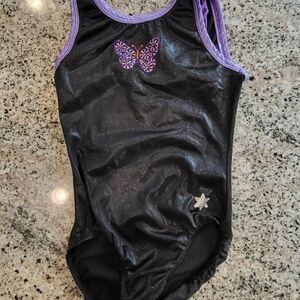 Black and Purple Butterfly Leotard By Snowflake
